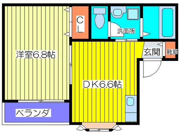 フラワ－ハイツの物件間取画像